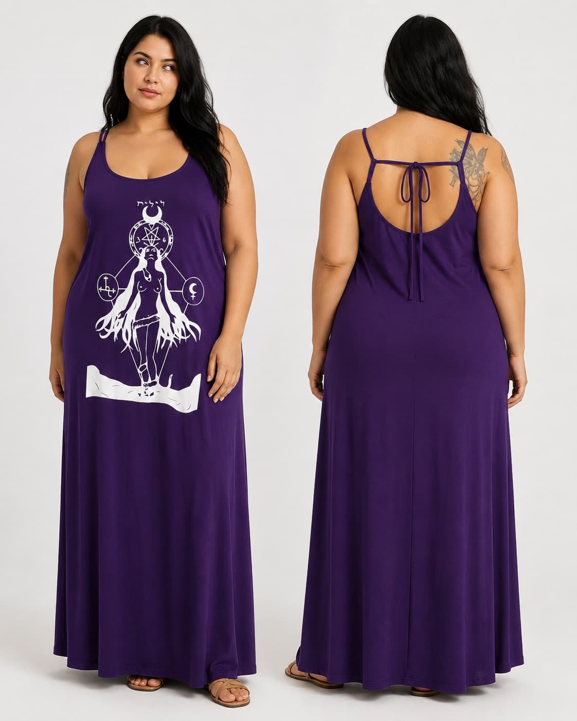 Vestido de Alça Lilith — Roxo Intenso