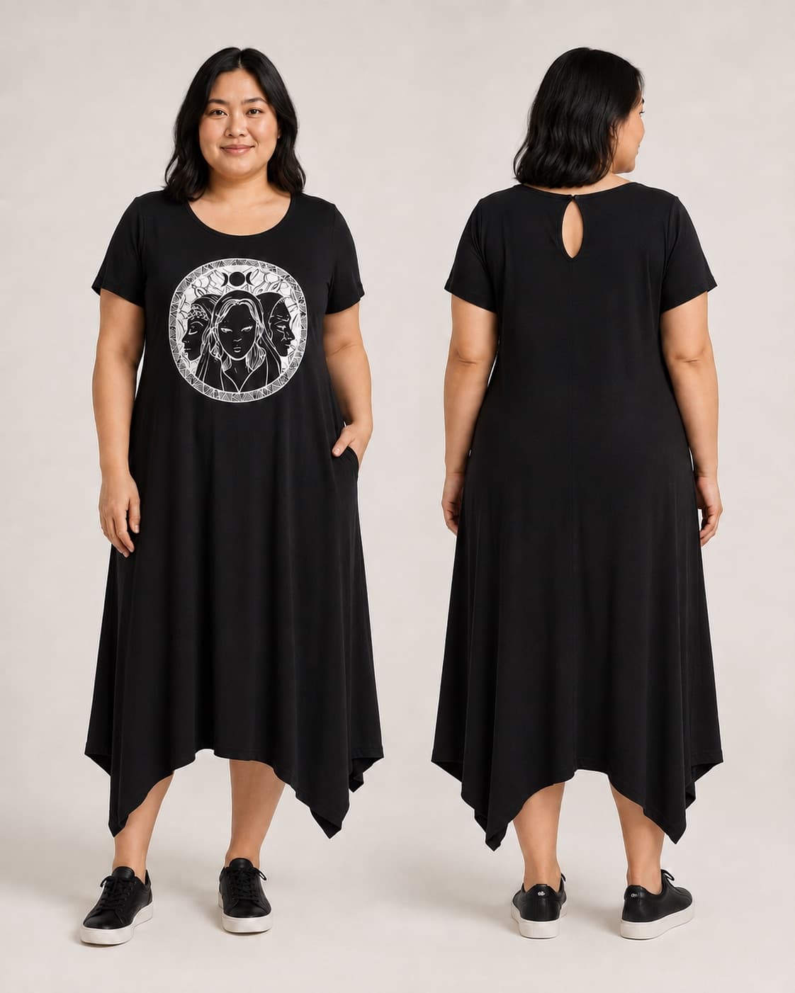 Vestido de Manga Hécate — Preto