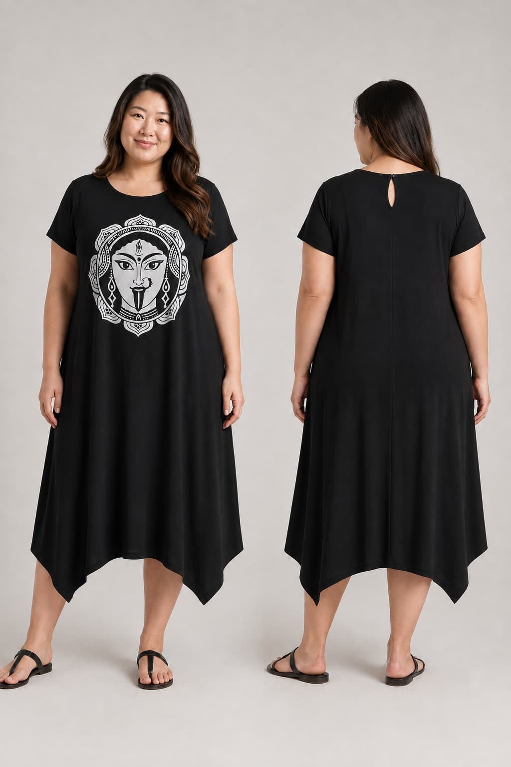 Vestido de Manga Kali — Preto
